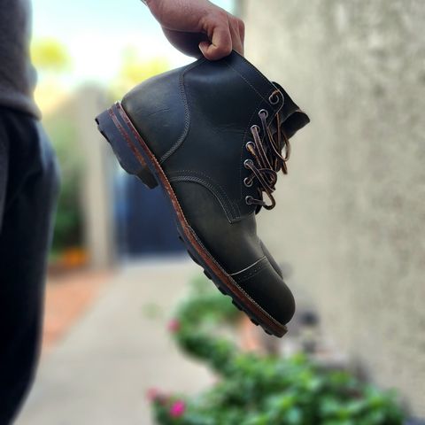 View photo of Viberg Service Boot BCT in Horween Olive Chromepak