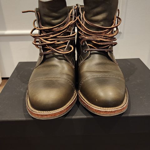 View photo of Viberg Service Boot BCT in Horween Olive Chromepak