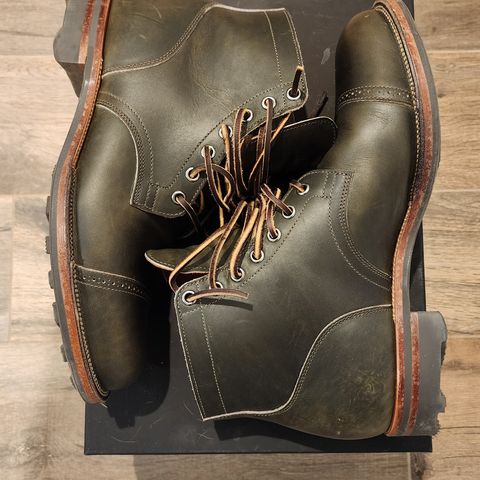 View photo of Viberg Service Boot BCT in Horween Olive Chromepak