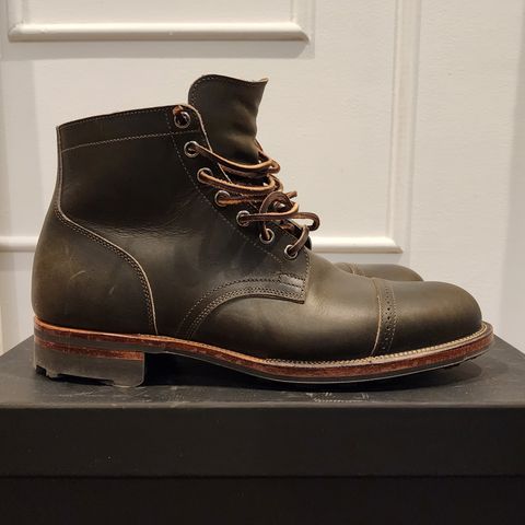 View photo of Viberg Service Boot BCT in Horween Olive Chromepak