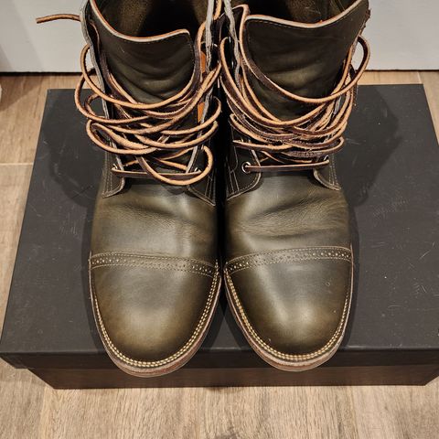 View photo of Viberg Service Boot BCT in Horween Olive Chromepak