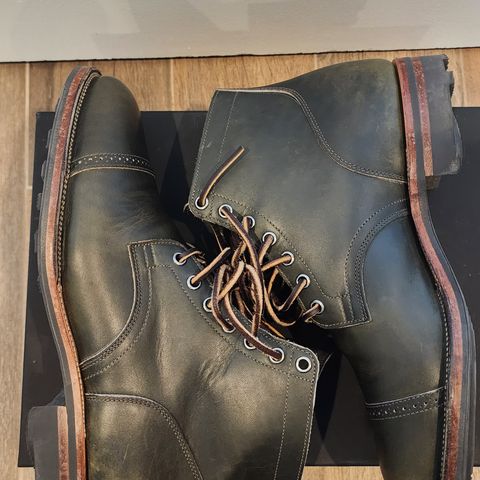 View photo of Viberg Service Boot BCT in Horween Olive Chromepak