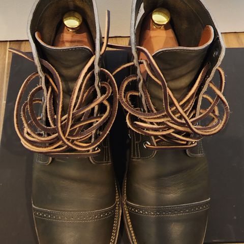 View photo of Viberg Service Boot BCT in Horween Olive Chromepak