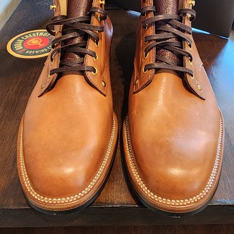 Iron Boots Type 1 in Maryam Light Brown Washed Horsehide