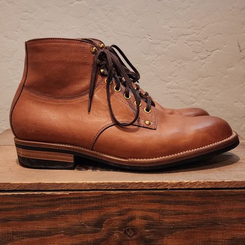 Iron Boots Type 1 in Maryam Light Brown Washed Horsehide
