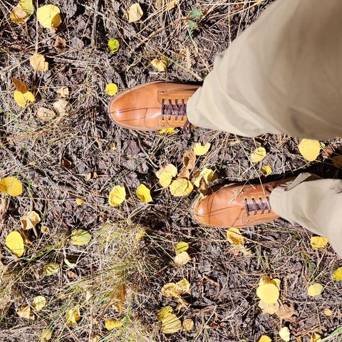 View photo of Iron Boots x Østmo Type 1 in Maryam Light Brown Washed Horsehide