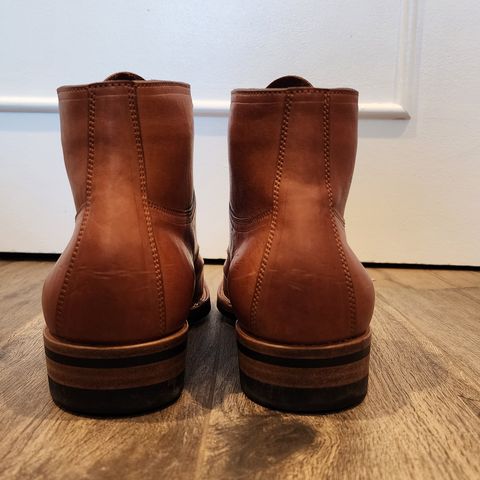 View photo of Iron Boots x Østmo Type 1 in Maryam Light Brown Washed Horsehide