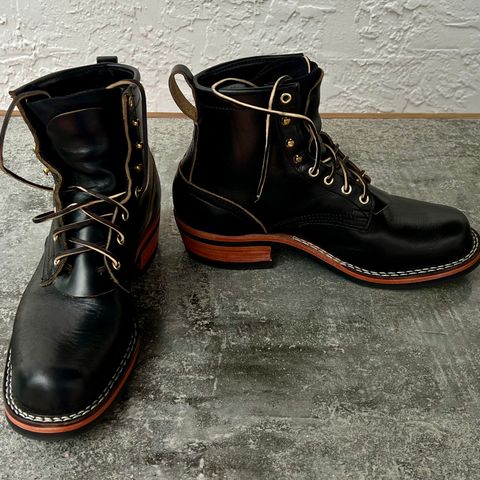 Nicks Robert in Horween Chromexcel Overdyed Black