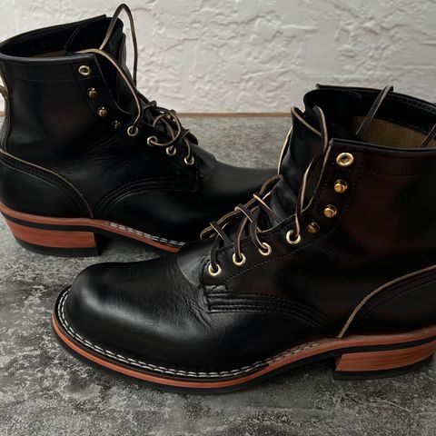 Nicks Robert in Horween Chromexcel Overdyed Black