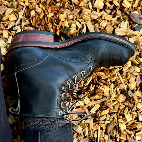 Nicks Robert in Horween Chromexcel Overdyed Black