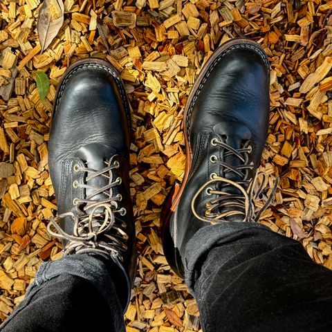 Nicks Robert in Horween Chromexcel Overdyed Black