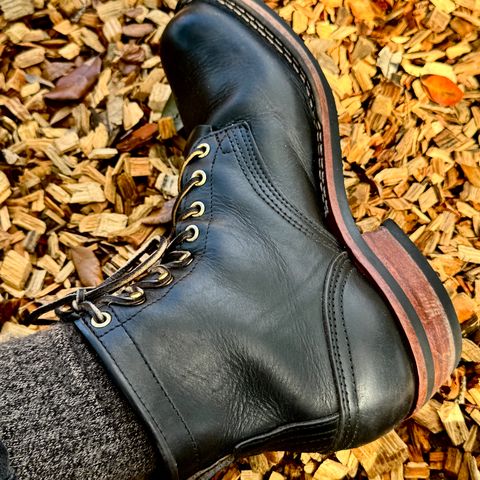 Nicks Robert in Horween Chromexcel Overdyed Black