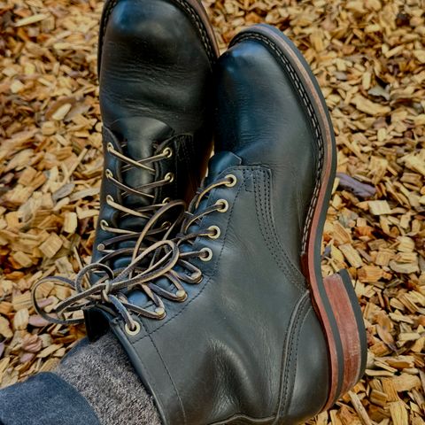 Nicks Robert in Horween Chromexcel Overdyed Black