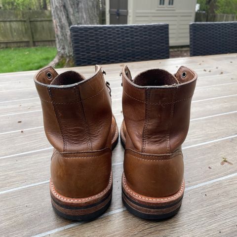 Oak Street Bootmakers Trench Boot in Horween Natural Chromexcel
