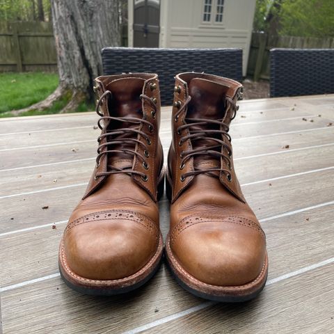 Oak Street Bootmakers Trench Boot in Horween Natural Chromexcel