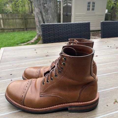 Oak Street Bootmakers Trench Boot in Horween Natural Chromexcel