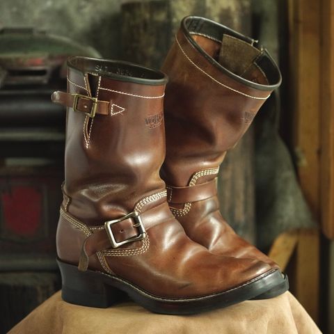 Willie's Handmade Boots Engineer Boots in Maryam Toscanello TPR Horsebutt
