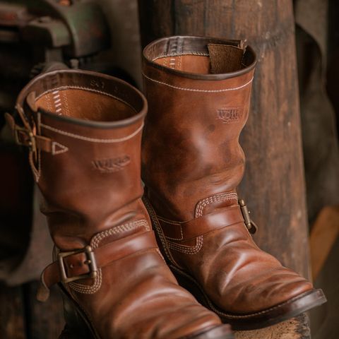 Willie's Handmade Boots Engineer Boots in Maryam Toscanello TPR Horsebutt