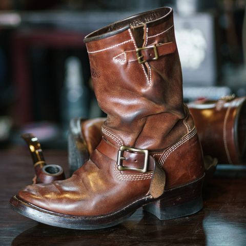 Willie's Handmade Boots Engineer Boots in Maryam Toscanello TPR Horsebutt