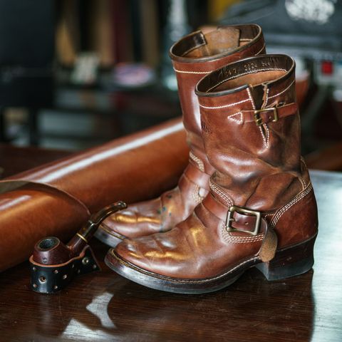 Willie's Handmade Boots Engineer Boots in Maryam Toscanello TPR Horsebutt