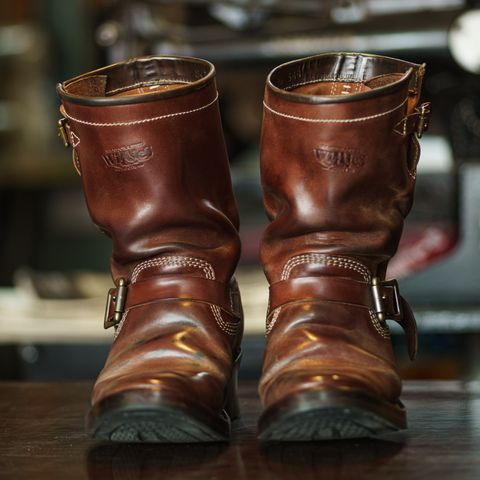 Willie's Handmade Boots Engineer Boots in Maryam Toscanello TPR Horsebutt