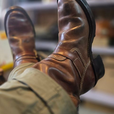 Willie's Handmade Boots Engineer Boots in Maryam Toscanello TPR Horsebutt