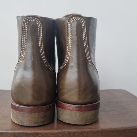 Willie's Handmade Boots Boondocker in Maryam Olive Horsebutt