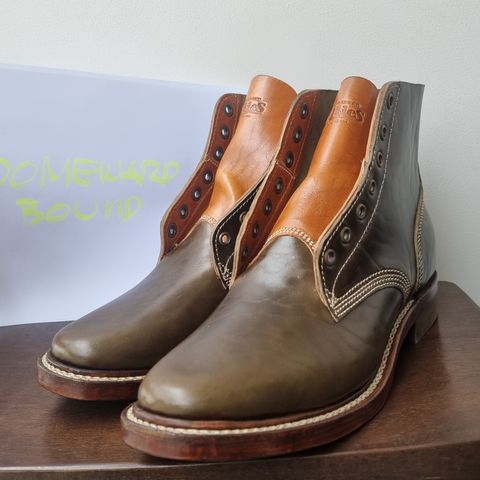 Willie's Handmade Boots Boondocker in Maryam Olive Horsebutt