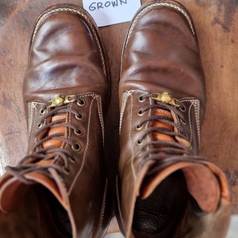 Willie's Handmade Boots Boondocker in Maryam Olive Horsebutt