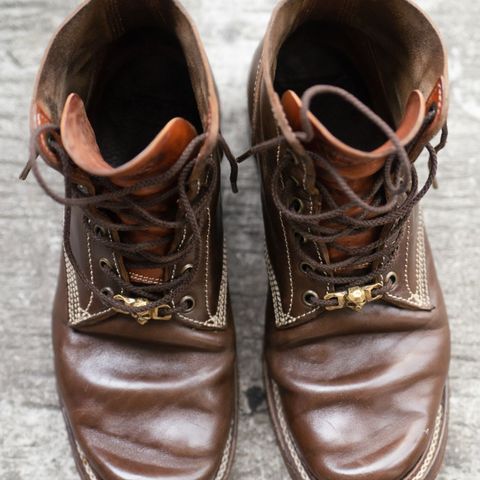 Willie's Handmade Boots Boondocker in Maryam Olive Horsebutt