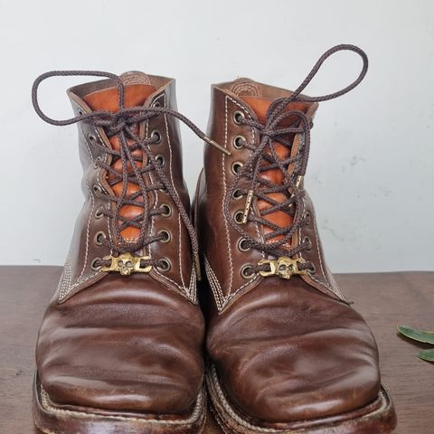 Willie's Handmade Boots Boondocker in Maryam Olive Horsebutt