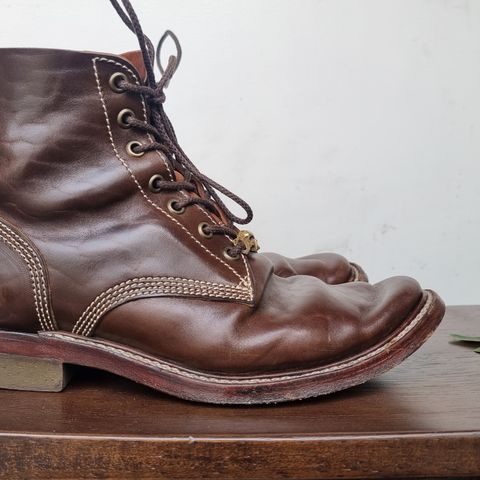 Willie's Handmade Boots Boondocker in Maryam Olive Horsebutt