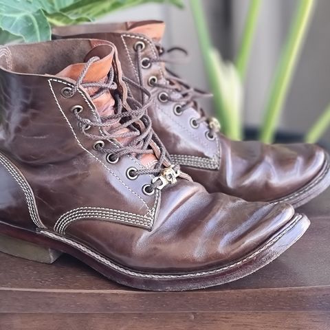 Willie's Handmade Boots Boondocker in Maryam Olive Horsebutt