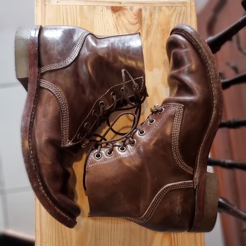 Willie's Handmade Boots Boondocker in Maryam Olive Horsebutt