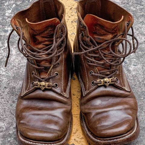Willie's Handmade Boots Boondocker in Maryam Olive Horsebutt