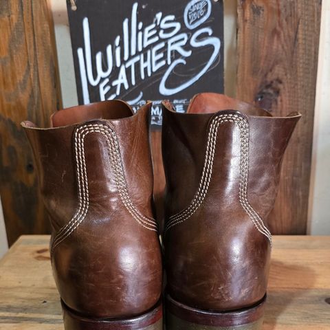 Willie's Handmade Boots Boondocker in Maryam Olive Horsebutt