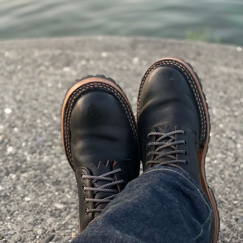 View photo of White's Logger in Horween Black Chromexcel Horsebutt