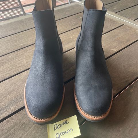 View photo of Mark Albert Chelsea Boot in Tasman Leather Group Black Roughout