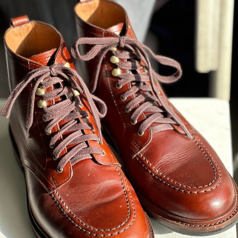 View photo of J.Crew Kenton Pacer Boots in Unlisted Leather