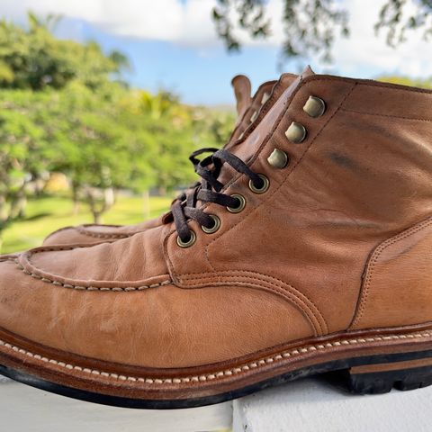 View photo of Grant Stone Ottawa Boot in Incas Natural Kangaroo