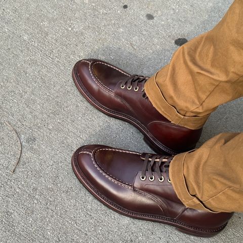 View photo of Grant Stone Ottawa Boot in Horween Crimson Chromexcel