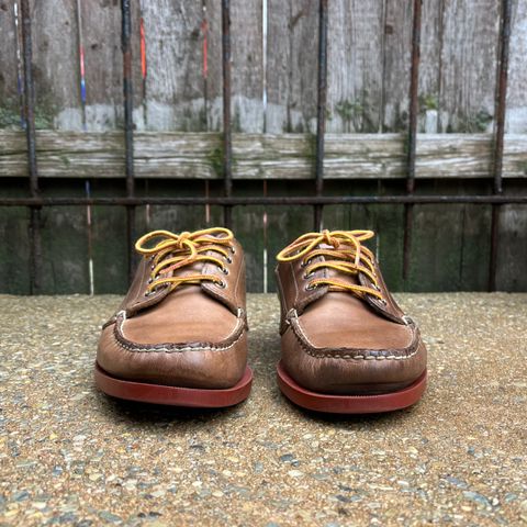 View photo of Rancourt & Co. Classic Ranger-Moc in Horween Natural Chromexcel