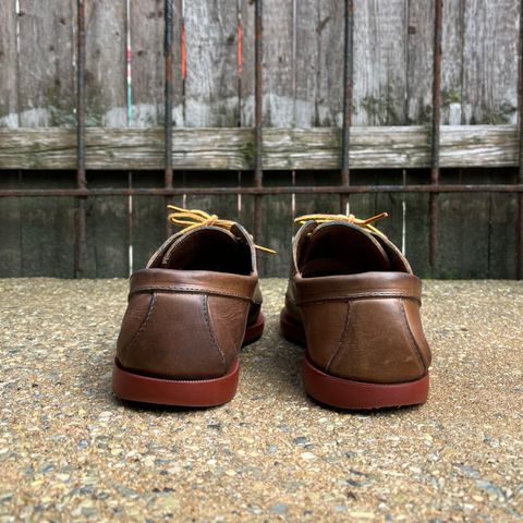 View photo of Rancourt & Co. Classic Ranger-Moc in Horween Natural Chromexcel