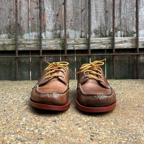 View photo of Rancourt & Co. Classic Ranger-Moc in Horween Natural Chromexcel