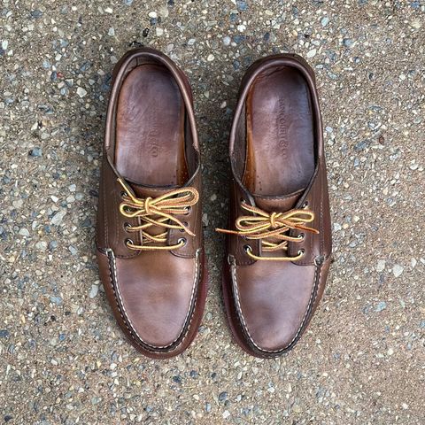 View photo of Rancourt & Co. Classic Ranger-Moc in Horween Natural Chromexcel