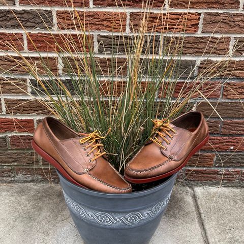 View photo of Rancourt & Co. Classic Ranger-Moc in Horween Natural Chromexcel