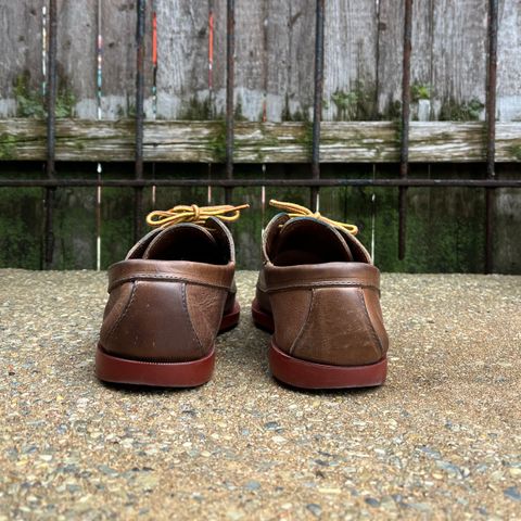 View photo of Rancourt & Co. Classic Ranger-Moc in Horween Natural Chromexcel