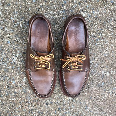 View photo of Rancourt & Co. Classic Ranger-Moc in Horween Natural Chromexcel