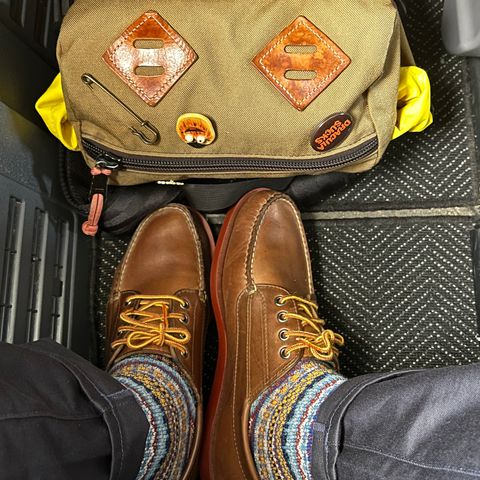 View photo of Rancourt & Co. Classic Ranger-Moc in Horween Natural Chromexcel