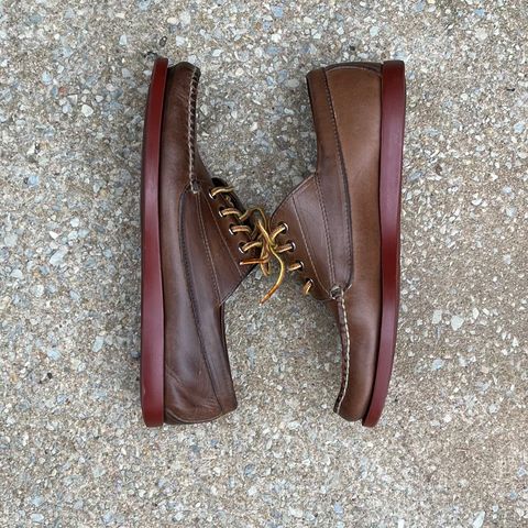 View photo of Rancourt & Co. Classic Ranger-Moc in Horween Natural Chromexcel